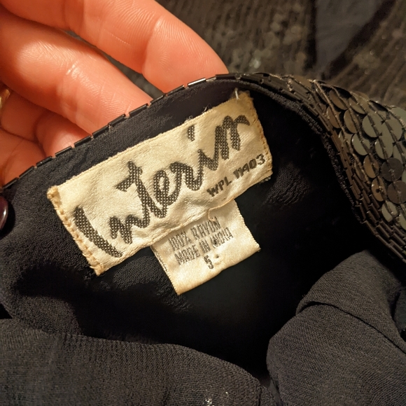 80s Vintage Sequin Beaded Dress - Picture 11 of 11